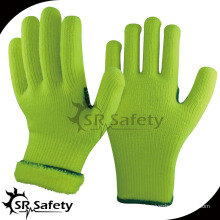 SRSAFETY gants en acrylique doublure gant vert / gants de travail en coton
